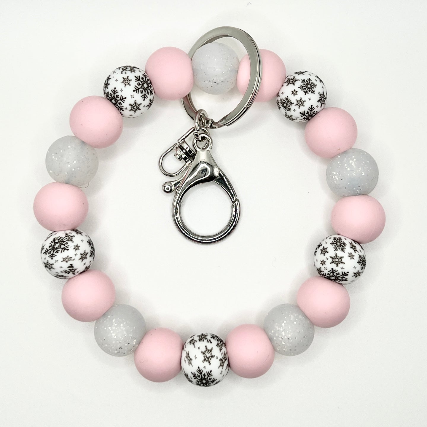 Snowfall Pink Wristlet